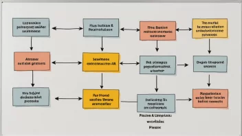 Et flytdiagram med en fremhevet fase, som representerer beslutningsprosessen.