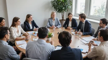 En gruppe mennesker fra ulike land og bakgrunner som sitter rundt et bord og diskuterer og arbeider sammen for å finne løsninger på globale utfordringer.