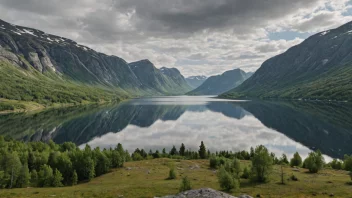 Et naturskjønt bilde av Grotli, som viser dets naturlige skjønnhet og turistattraksjoner.