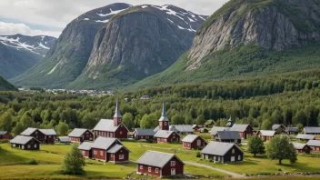 Tynset bygd i Midt-Norge, kjent for sin naturskjønnhet og kulturhistorie.