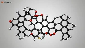 Molekylstrukturen til fluoren, et organisk molekyl som brukes som en byggeboks i syntesen av fluorforbindelser.