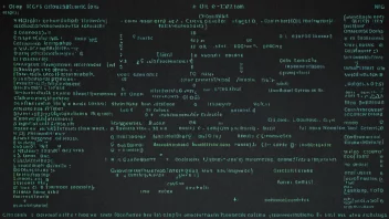 En illustrasjon av et kodesystem med ulike symboler og koder organisert på en systematisk måte.