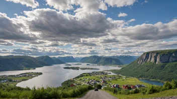 Et malerisk landskap av Eidskog kommune