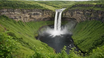 Seimsfoss-vannfallet i Norge, en åndeløs naturskønnhet.