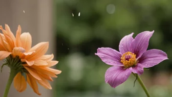 En visnet blomst med blomsterblader som faller av, noe som indikerer slutten på blomstringsperioden.