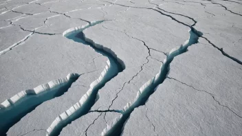 Et bilde som illustrerer effektene av klimaendringer på polare iskapper.