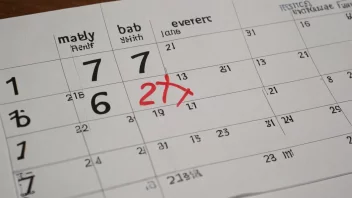 En kalender med den 17. dagen uthevet.