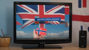 En TV med en lisens på skjermen, som symboliserer behovet for en fjernsynslisens i Norge.