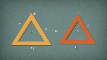 To kongruente trekanter med samme form og størrelse, som illustrerer begrepet kongruens i matematikk.