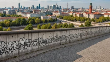 Berlinske muren, en fysisk og symbolsk grense mellom Øst- og Vest-Berlin, representerer byens rike historie og kulturelle arv.