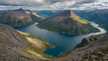 Gjendineggen-fjellet i Jotunheimen, Norge