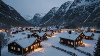 En tradisjonell norsk fjellgård feirer Seterjul.