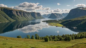 Et naturskjønt landskap av Vormedals, som viser dets naturlige skjønnhet.