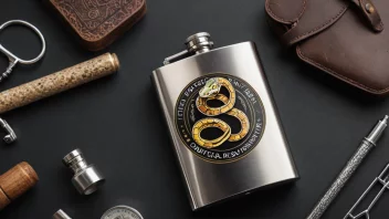 Et bilde av en flaske med et Python-logo, som representerer Flask-rammeverket.