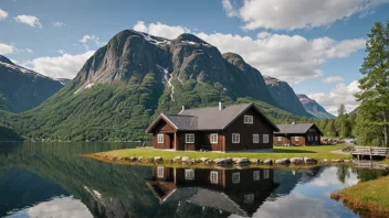 Et koselig fjellstø i norsk vildmark