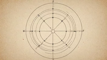 Et bilde som viser konseptet midtpunkt i geometri.