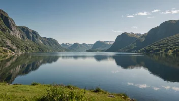 Et naturskjønt bilde av Minnesund, som viser dets naturlige skjønnhet og historiske betydning.