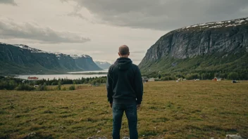 En eiendomseier står stolt foran sin eiendom, symboliserer deres rettigheter og ansvar som eiendomseier.