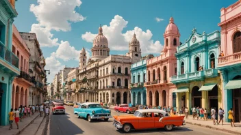 Et bilde av byen Havana, som viser dens levende kultur og arkitektur.