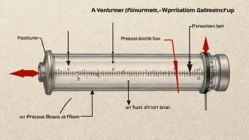 En illustrasjon av et venturimeter, brukt til å måle væskestrøm.