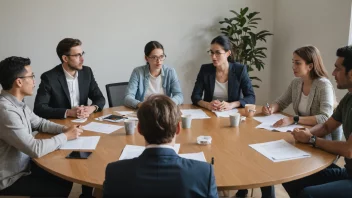 En gruppe mennesker med ulike interesser og bakgrunner samlet rundt et bord, engasjert i en diskusjon.