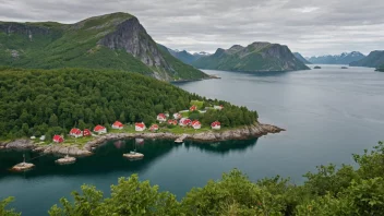 En naturskjønn øy i Norskehavet