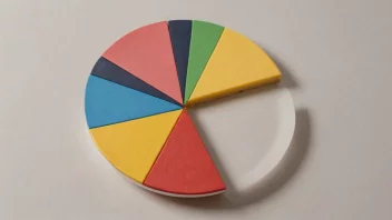 En kakediagram som viser en tiendepart av helheten fremhevet.