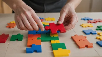 En person som legger til et puslespill til et større puslespill, som symboliserer handlingen å legge til eller inkludere noe.