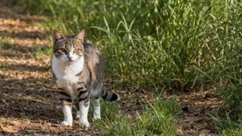 En villkatt i sin naturlige habitat.