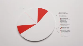 En kakediagram delt inn i segmenter, som illustrerer konseptet segmentering.