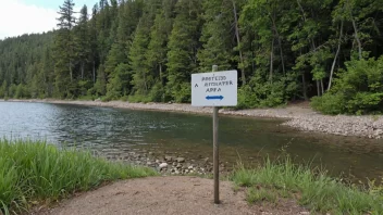 En beskyttet fiskezone med et skilt og et sunt økosystem.