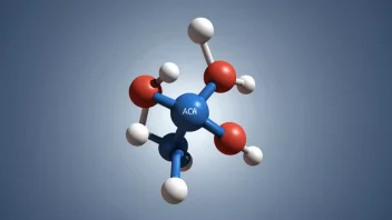 En illustrasjon av ammonium-ionet.