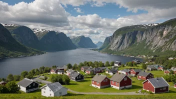 Et malerisk landskap av Kråkenesbygdas, som viser dens naturskjønnhet og kulturelle betydning.