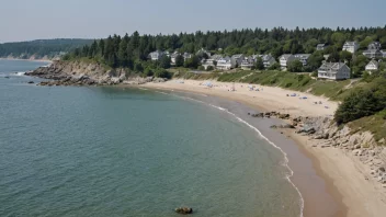 En malerisk kystlinje med en variasjon av landskap og særtrekk.