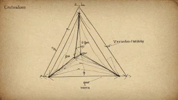 En tetraeder er en tredimensjonal form med fire trekantede ansikter.