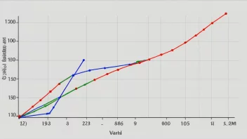 En graf som viser sammenhengen mellom to variabler, med et tydelig mønster.