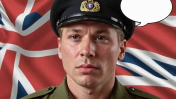 En illustrasjon av en norsk militærperson som grubler over forsvarsspørsmål.