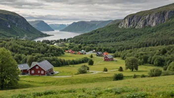 Et malerisk landskap av Solør, som viser områdets naturskjønnhet og rike kulturarv.