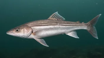 En bøkling som svømmer i havet.