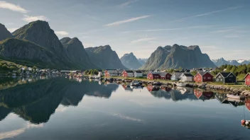 Ålfoten, en fredelig og malerisk plassering i Norge, kjennetegnet av sine storslåtte naturlandskap og rike fiske muligheter.