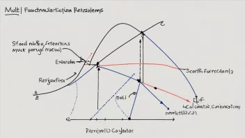 En graf som viser sammenhengen mellom flere variabler i en matematisk funksjon.