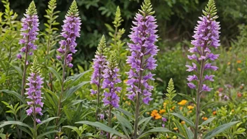 En vakker staude med fargerike blomster.