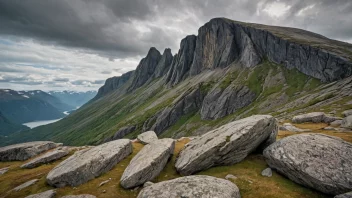 Et majestetisk ulvehylet i norske fjell.