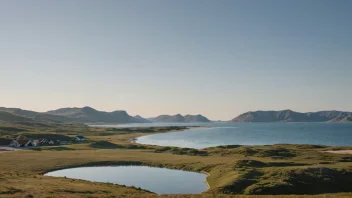 En storslagen utsikt over Vorterøyskagen, som viser dens naturlige skjønnhet og unike landskapsform.