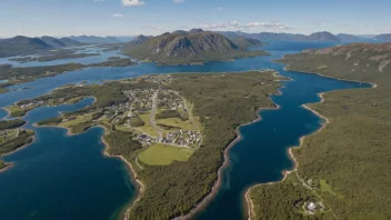 Panoramabilde av Evenes kommune i Norge