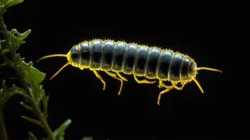 Lysormen er en bioluminescerende insekt som utstråler et blå-grønt lys.