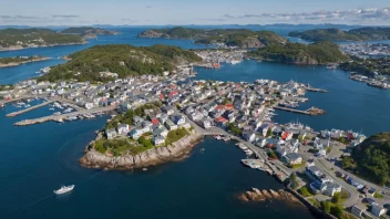 Flyfoto av Kristiansund, Norge