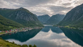 Et naturskjønt landskap av Beitstad, som viser dens naturlige skjønnhet.