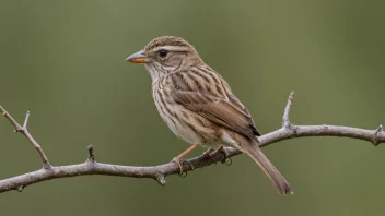 En liten fugl med en karakteristisk nebb og fjær.