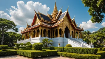 Et tradisjonelt thailandsk tempel, som symboliserer den rike kulturen og historien til Siam.